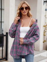 Women's casual fashion spicy girl loose checkered shirt for women - V.I.P Digital Presence