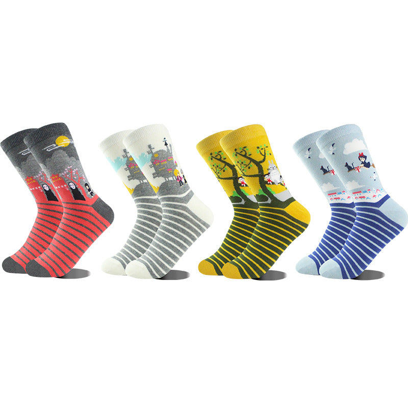 Women's Cotton Bottom Creative Japanese Totoro Socks Cartoon Cotton Boat Socks Women's Anime Jacquard Socks - V.I.P Digital Presence