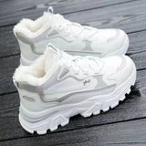 Women's cotton shoes women's suede snow boots sports shoes versatile high top shoes for students - V.I.P Digital Presence