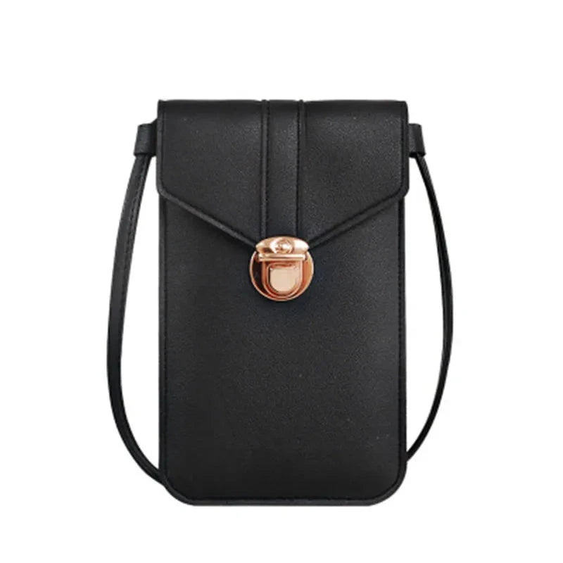 Women's crossbody bag Pu leather touch screen mobile wallet female retro student buckle shoulder bag purses and handbags torebka - V.I.P Digital Presence
