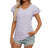 Women's European and American V-neck sweet short sleeved T-shirt hollowed out top - V.I.P Digital Presence
