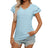 Women's European and American V-neck sweet short sleeved T-shirt hollowed out top - V.I.P Digital Presence