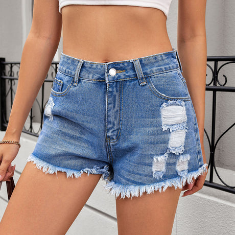 Women's ripped denim shorts and hot pants - V.I.P Digital Presence