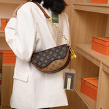 Women'S Saddle Bag Elegant Ladies Top Handbag Large Capacity Korean Trend Female Printing High-End Shoulder Messenger Bag - V.I.P Digital Presence