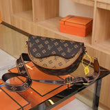 Women'S Saddle Bag Elegant Ladies Top Handbag Large Capacity Korean Trend Female Printing High-End Shoulder Messenger Bag - V.I.P Digital Presence