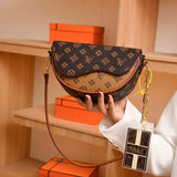 Women'S Saddle Bag Elegant Ladies Top Handbag Large Capacity Korean Trend Female Printing High-End Shoulder Messenger Bag - V.I.P Digital Presence