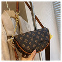 Women'S Saddle Bag Elegant Ladies Top Handbag Large Capacity Korean Trend Female Printing High-End Shoulder Messenger Bag - V.I.P Digital Presence