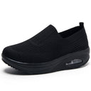 Women's shoes with thick sole and air cushion comfortable for casual sports breathable and fly woven soft soled women's shoes - V.I.P Digital Presence