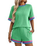 Women's short sleeved shorts two-piece set - V.I.P Digital Presence