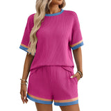 Women's short sleeved shorts two-piece set - V.I.P Digital Presence