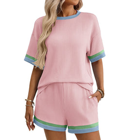 Women's short sleeved shorts two-piece set - V.I.P Digital Presence