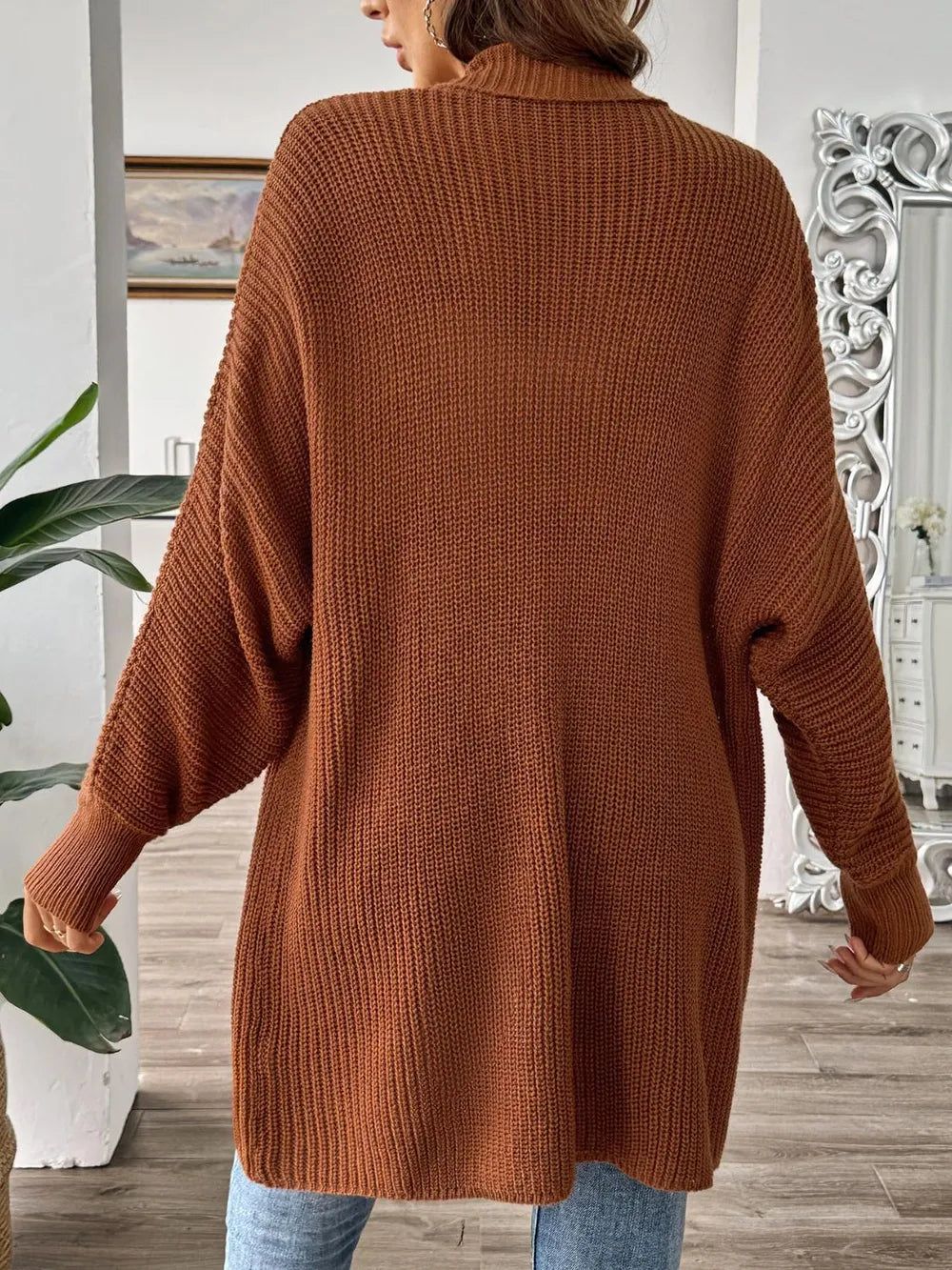 Women's simple and fashionable loose sweater cardigan - V.I.P Digital Presence