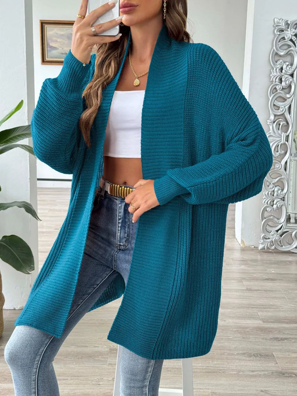 Women's simple and fashionable loose sweater cardigan - V.I.P Digital Presence