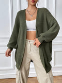 Women's simple casual cardigan autumn and winter new solid color sweater jacket - V.I.P Digital Presence