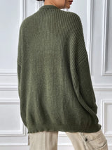 Women's simple casual cardigan autumn and winter new solid color sweater jacket - V.I.P Digital Presence