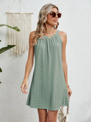 Women's swimsuit hollowed out crochet top sleeveless beach dress - V.I.P Digital Presence