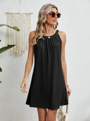 Women's swimsuit hollowed out crochet top sleeveless beach dress - V.I.P Digital Presence