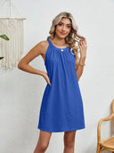 Women's swimsuit hollowed out crochet top sleeveless beach dress - V.I.P Digital Presence