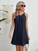 Women's swimsuit hollowed out crochet top sleeveless beach dress - V.I.P Digital Presence