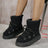 Women's Thick-soled Cross-strap Snow Boots Women Winter Round Toe Flock Plush Warm Mid Heel Water Proof Casual Warm Snow Boots - V.I.P Digital Presence
