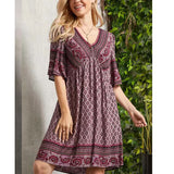 Women's vacation ethnic style dress - V.I.P Digital Presence