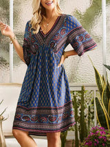 Women's vacation ethnic style dress - V.I.P Digital Presence