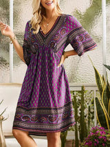 Women's vacation ethnic style dress - V.I.P Digital Presence
