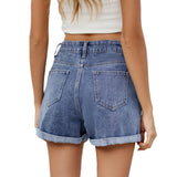 Women's versatile cherry embroidered denim shorts and hot pants - V.I.P Digital Presence