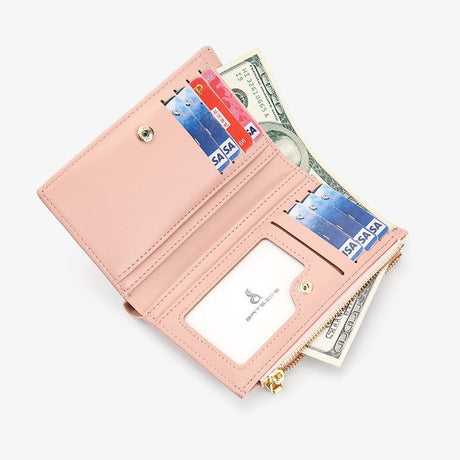 Women's wallet simple ultra-thin side zipper medium coin purse student bag - V.I.P Digital Presence