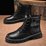 Workwear Martin boots men's spring and autumn new high top British style big yellow boots outdoor high top casual leather boots men - V.I.P Digital Presence