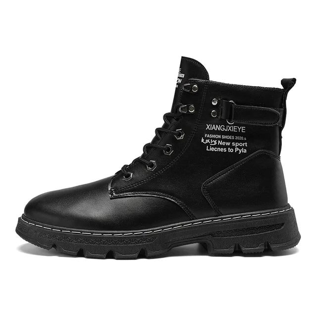 Workwear Martin boots men's spring and autumn new high top British style big yellow boots outdoor high top casual leather boots men - V.I.P Digital Presence