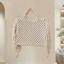 Woven women's crossbody mini bag mobile phone bag hanging wrist coin purse summer - V.I.P Digital Presence