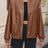 Zip Up Baseball Collar Dropped Shoulder Jacket - V.I.P Digital Presence