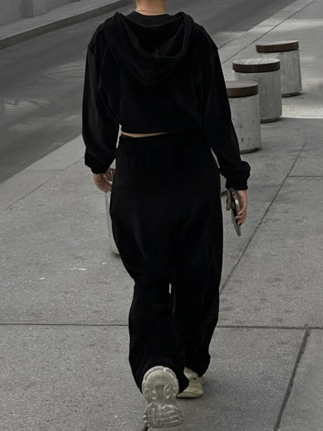 Zip Up Hoodie and Pocketed Pants Set - V.I.P Digital Presence